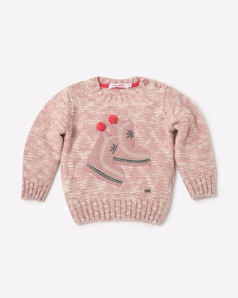 Buy Wingsfield Crew-Neck Sweater with Applique | AJIO
