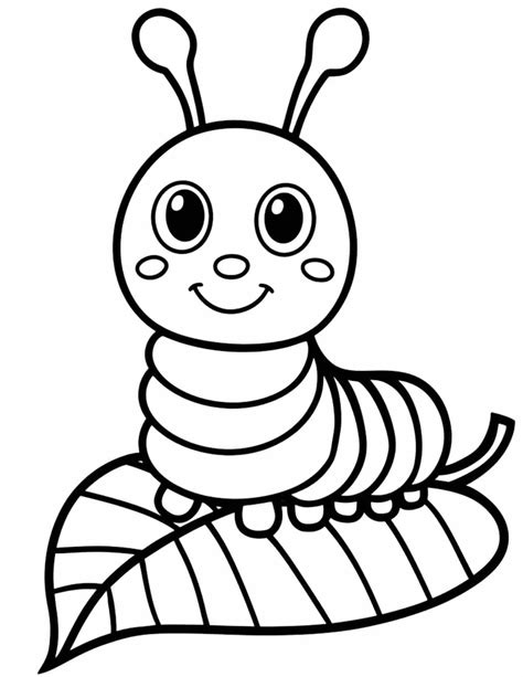 15 Adorable Caterpillar Coloring Pages – My Coloring Spot