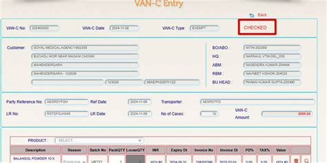 · Once the ABM checks the Van-C, the VAN-C status will change from ...