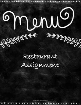 Image result for Restaurant Assignment