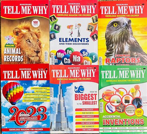 Manorama Tell Me Why ( Pack of 6 ) (Knowledge Magazine for Children ...