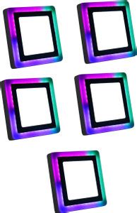 Happy Selling 16Watt LED White+PGB Square Surface Panel Lights (Pack of ...