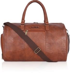 Le Hub Duffel Bag For Travel Duffel Without Wheels Tan - Price in India ...