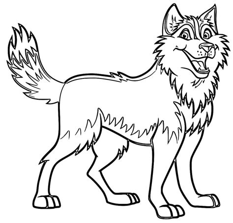 Husky Printable Coloring Pages