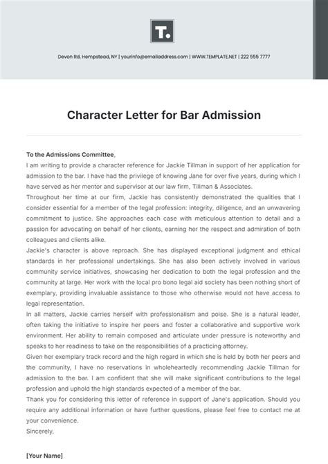 Character Reference Letter 的图像结果