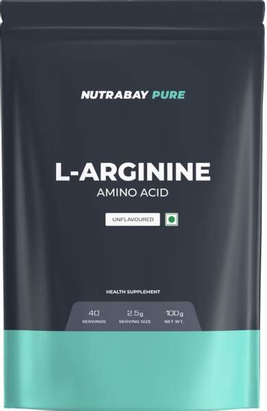 Nutrabay Pure 100% L-Arginine Powder - Muscle Building Amino Acid ...