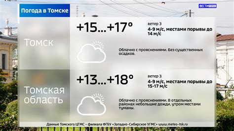 Облачно и +17°С: погода в Томске в воскресенье