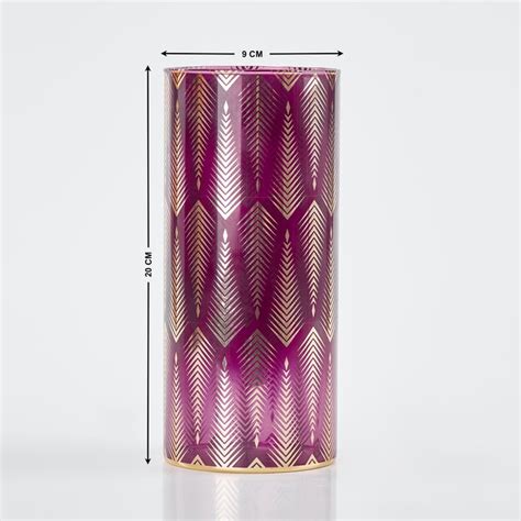 Buy Maya Heidi Glass Hurricane Candle Holder from Home Centre at just ...