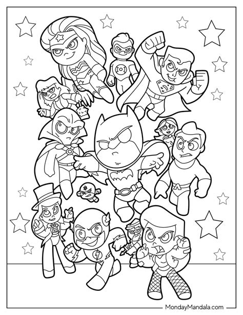 Superheroes Coloring Pages Printable