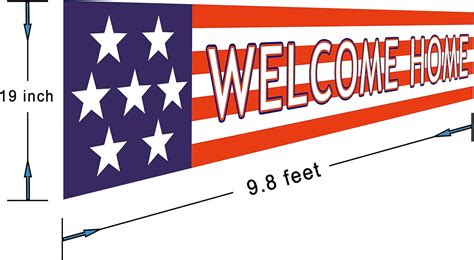 Buy Silvima Welcome Home Banner | Deployment Returning Back Military ...