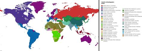 Ethno-linguistic map of the world by countries : r/UsefulCharts