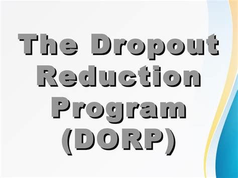 Image result for Drop Out Reduction Program Composition
