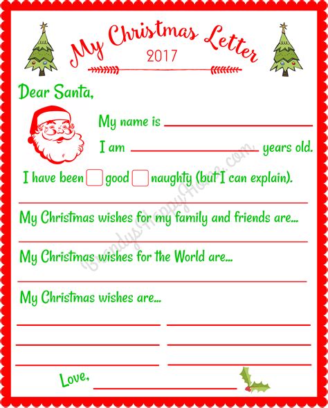 FREE Printable Santa Letters Templates | Printable Letters to Cut Out