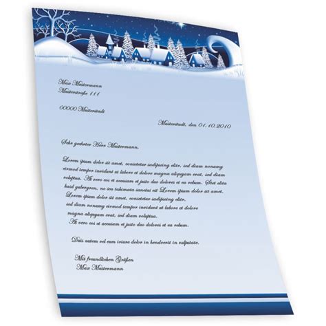 Wintermotiv | Briefpapier Weihnachten, Jahreszeiten - Winter Winterdo