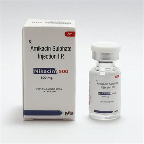NIKACIN-500 Injection Noxxon Pharmaceuticals Pvt. Ltd.