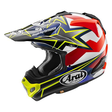Arai Mx-V Evo Stars & Stripes Fluor Yellow Helmet