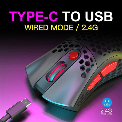 Buy RAZEAK Wireless Gaming Mouse X33 Lightweight Honeycomb Shell 10K ...