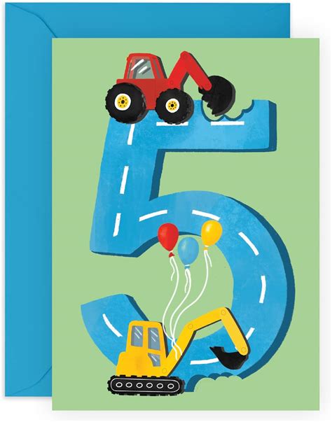 Central 23 Fifth Birthday Card for Boys - Happy 5th Birthday - Age 5 ...