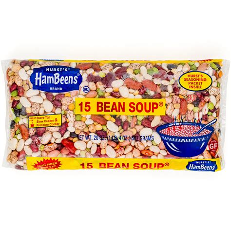Hurst HamBeens 20 oz: 15 Bean Soup with Ham Flavor, High in Fiber ...