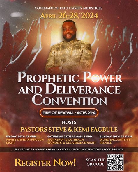 Prophetic Power & Deliverance 2024: Fire of Revival, Covenant of faith ...