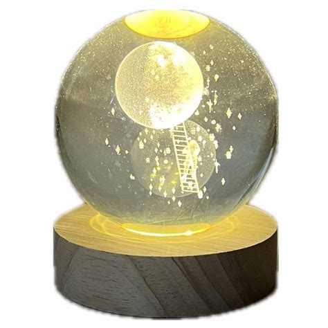 Mesačná lampa 8 x 8 x 10 x 8 cm