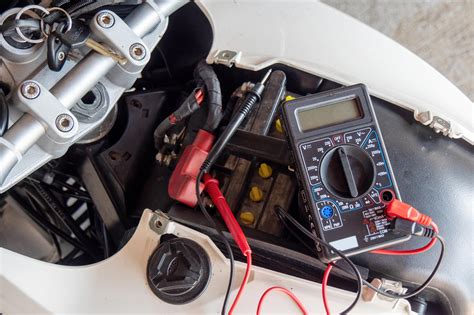 Image result for Using a Multimeter to Check Motorcycle Battery