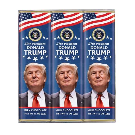 Amazon.com : President Trump Milk Chocolate Bar - 47th Presidential ...