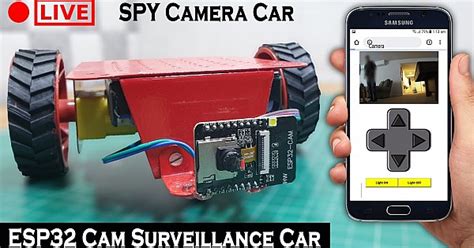 Wi-Fi controlled car with ESP32-camera