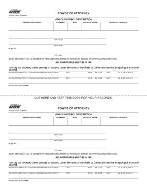 power of attorney form california Templates - Fillable & Printable ...