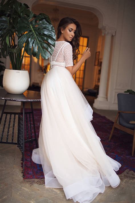 2 Piece Wedding Dresses | Bridal Separates Bridal Dresses | Milabridal