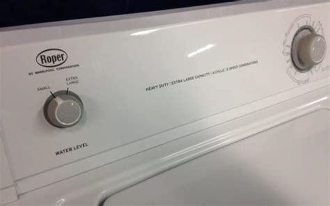 Image result for Does a Roper Washing Machine Have a Reset Button
