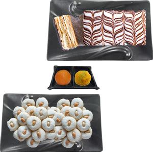 Master Melamine Unbreakable Serving Snacks 2 PC Platter with 1 Twin ...