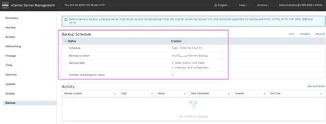 Image result for VCenter Server Appliance Backup