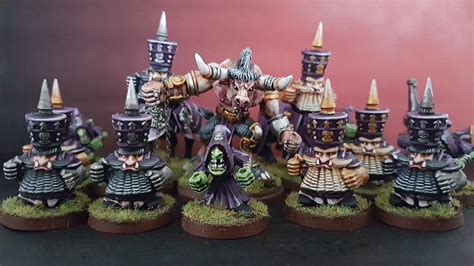 BLOOD BOWL CHAOS DWARF TEAM Custom & Propainted B