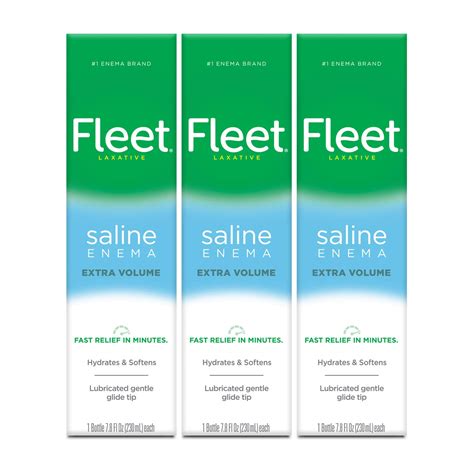 Buy Fleet Saline Adult Enema-Ready To Use-Soft, Flexible Comfortip, 70% Extra Volume-7.8 Fl Oz ...