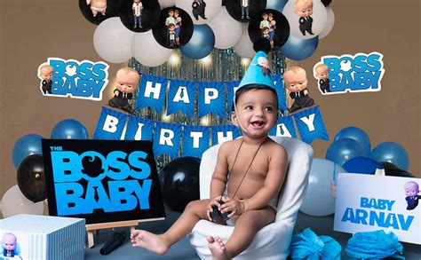 Party Propz Boss Baby Theme Decorations -Set of 53Pcs, Baby Boss Theme ...