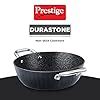 Buy Prestige Durastone Hard Anodised 6 Layer Non-Stick Kadai with Glass ...