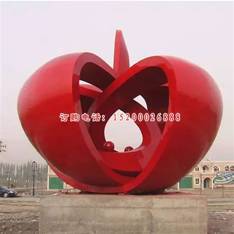 苹果雕塑|植物雕塑-南京皓锐雕塑艺术有限公司