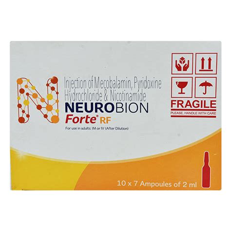 Neurobion RF Forte Injection 2ml - Uses, Side Effects, Price, and ...