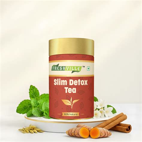 Freshville Slim Detox Tea | Slim Down & Detoxify Body wiith Herbs Card ...