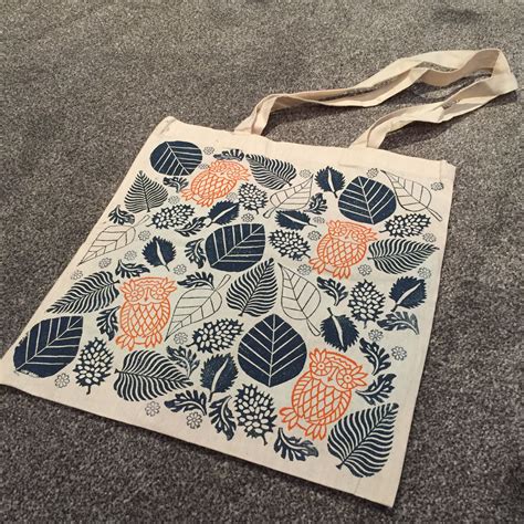 Block Printed Tote Bag using Indian Printing Blocks & Fabric paint from ...