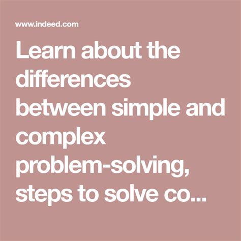 Simple Complicated Complex Problem Solving 的图像结果