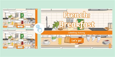 👉 French: Breakfast Interactive Labelling Activity