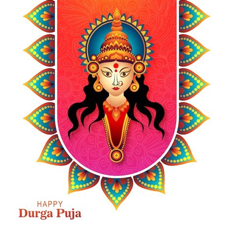 X9Indian festival dea durga faccia festa celebrazione carta sfondo ...