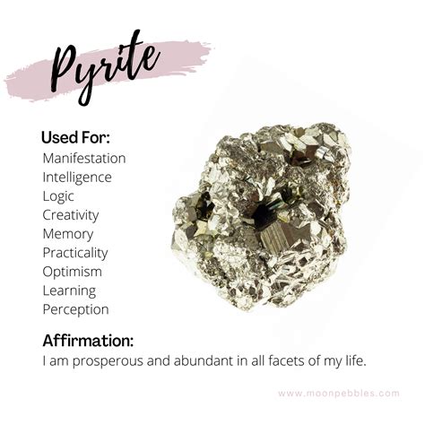Healing Properties of Pyrite | Moon Pebbles
