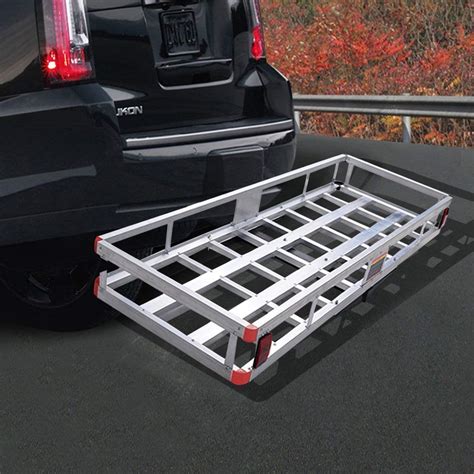 GOFLAME Aluminum Hitch Mount Cargo Carrier 60" x 22" Heavy Duty Luggage ...