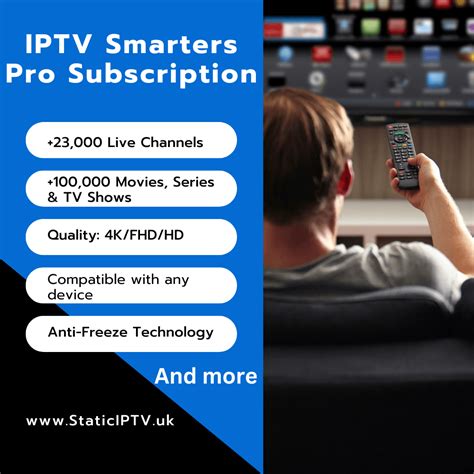IPTV Smarters Pro-Abonnement | StaticIPTV.uk