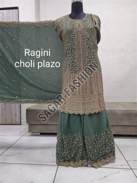 Ladies Heavy Work Indian Sharara Suit With Dupatta Manufacturer ...