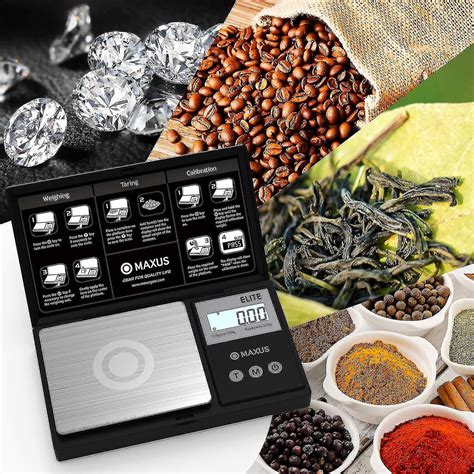 Precision Pocket Scale 200 Grams X 0.01 Grams, Maxus Elite Digital Gram ...