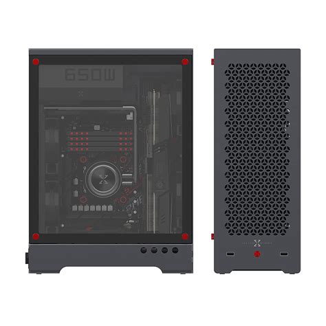 MATX Case Aluminum, Mid Tower PC case Supporting ATX PSU, Desktop DIY ...